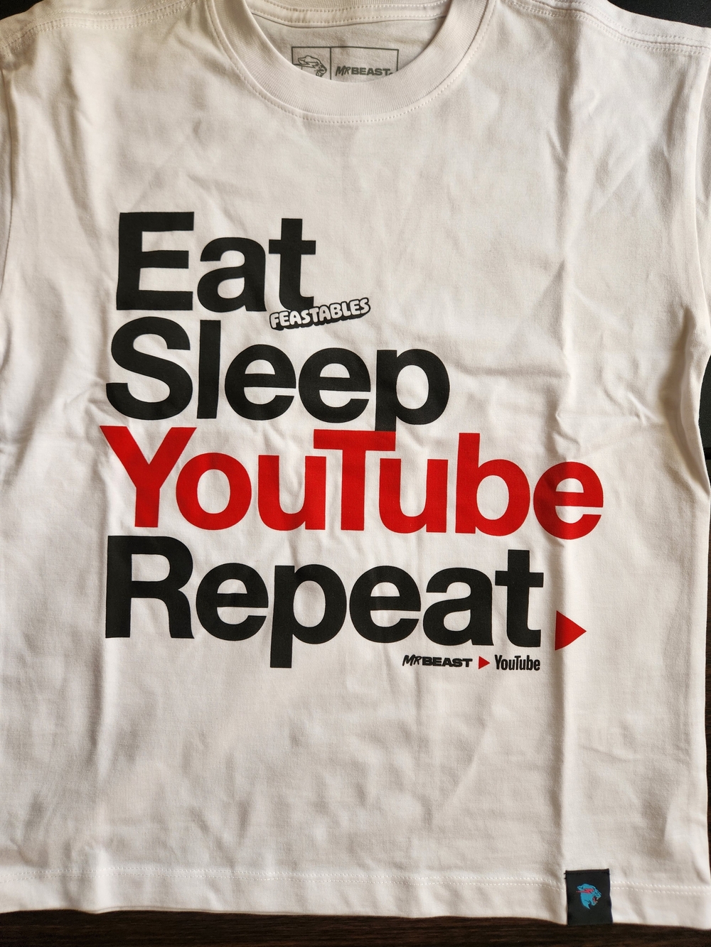 YouTube Logo White Short Sleeve Tee by